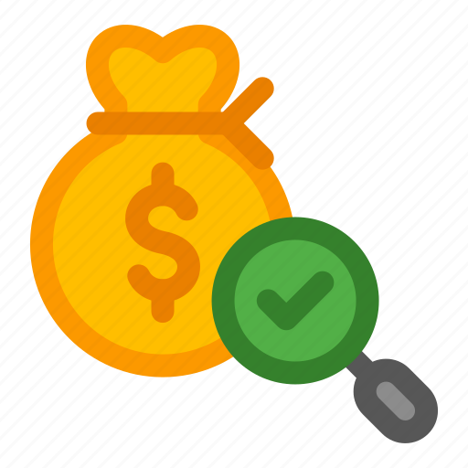 Money, bag, research, search, fund, raising icon - Download on Iconfinder