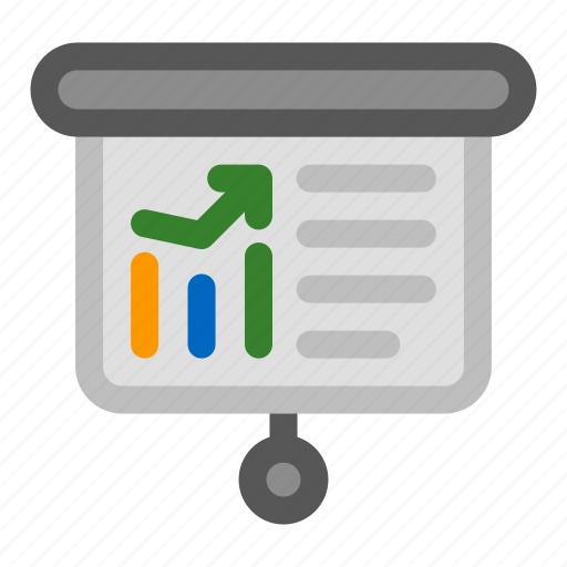 Presentation, char, chart, graph, report, analytics icon - Download on Iconfinder