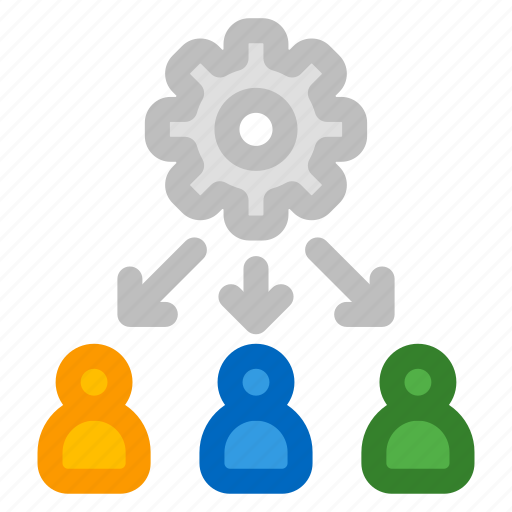 Teamwork, management, gear, cogwheel, team, people, workers icon - Download on Iconfinder