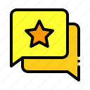rating, star, favorite, badge, review, comment