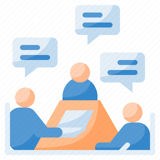 Meeting, conference, communication, discussion, presentation, conversation icon - Download on Iconfinder