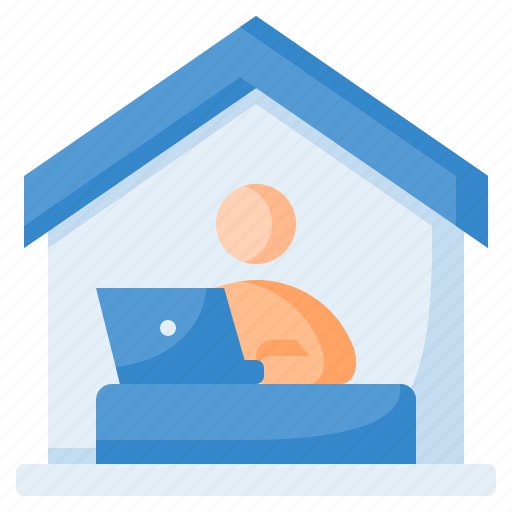 Office, work from home, computer, internet, home office, laptop icon - Download on Iconfinder
