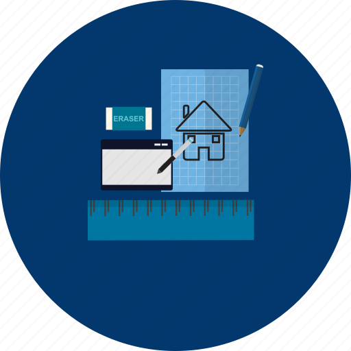 Blueprint, design, education, modern, object, sketch, technology icon - Download on Iconfinder