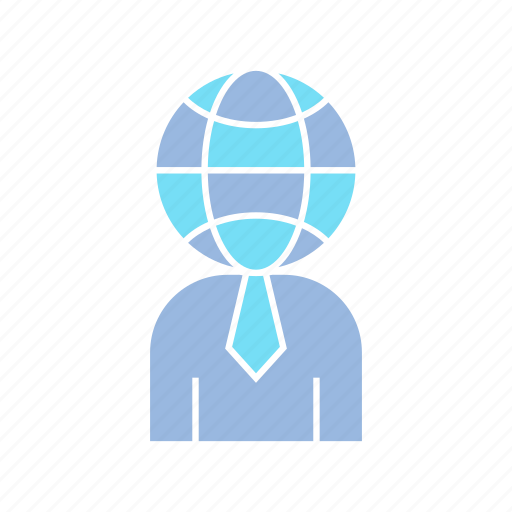 Business man, globe, people, person, professional, world icon - Download on Iconfinder