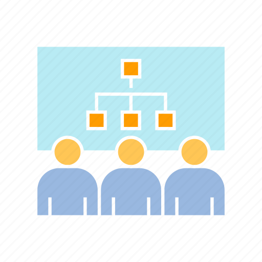 Audience, conference, corporation, diagram, executive, organization, organization chart icon - Download on Iconfinder