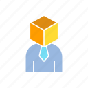 business man, cube, management