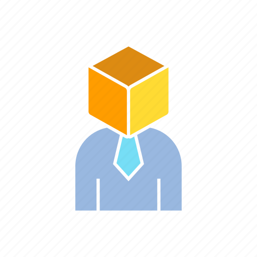 Business man, cube, management icon - Download on Iconfinder