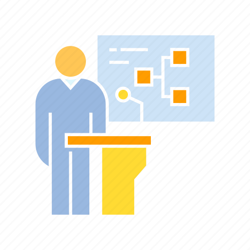 Conference, executive, present, speaker icon - Download on Iconfinder