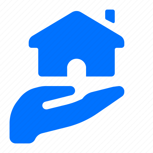 Care, hand, home, house icon - Download on Iconfinder
