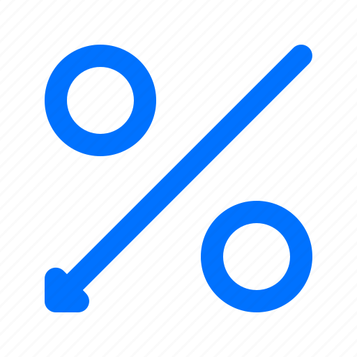 Arrow, fall, percentage icon - Download on Iconfinder