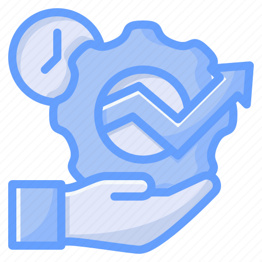 Productivity, efficiency, management, schedule, gear, time icon - Download on Iconfinder