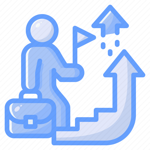 Career advancement, career, employee, businessman, people, man icon - Download on Iconfinder