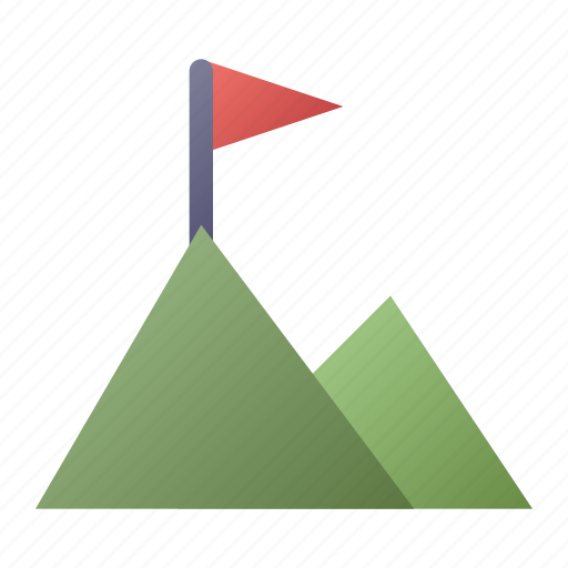 Summit, success, mountain, flag, achievement icon - Download on Iconfinder