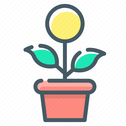 Flower, growth, money, money growth icon - Download on Iconfinder