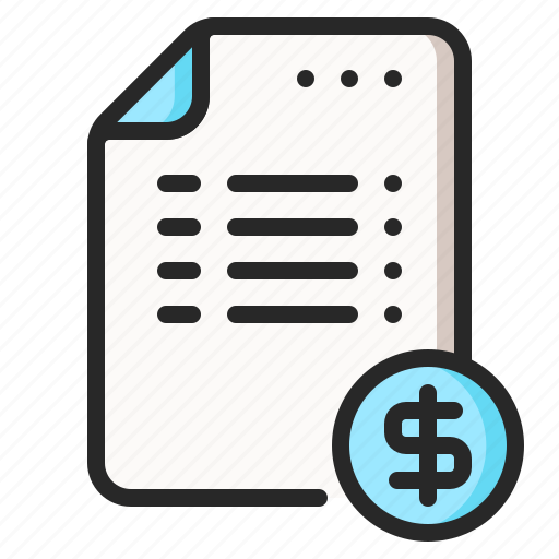 Bill, budget, invoice, receipt, tax, ticket icon - Download on Iconfinder
