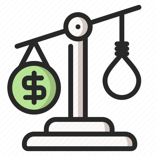 Balance, bankrupt, debt, gallow, money, money debt, problem icon - Download on Iconfinder
