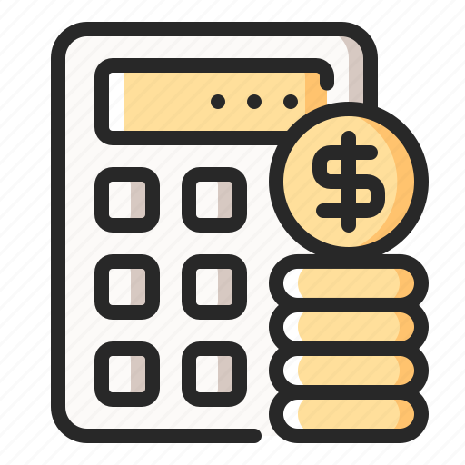 Budget, calculator, coins, cost, money icon - Download on Iconfinder