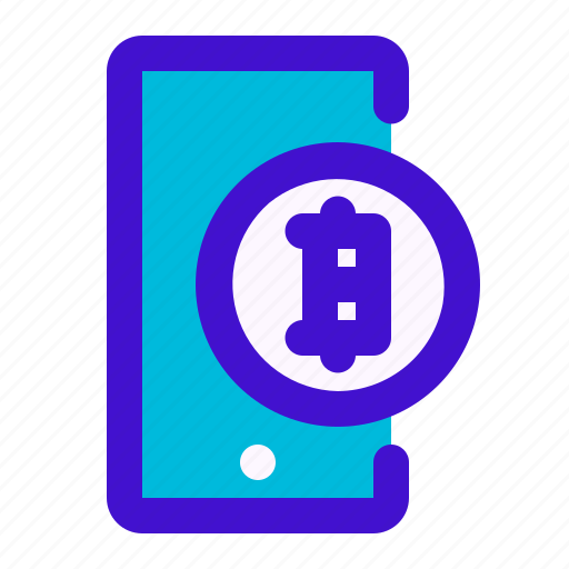 Bitcoin, cryptocurrency, cryptography, money, smartphone, trade, virtual icon - Download on Iconfinder
