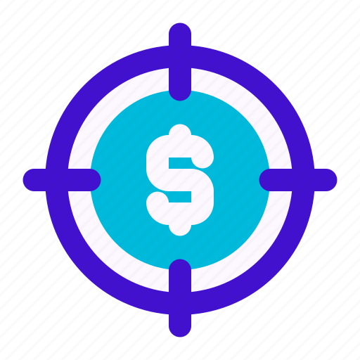 Accurate, dollar, goal, money, successful, target, targeting icon - Download on Iconfinder