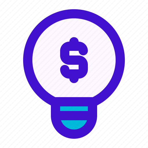 Bulb, business, creative, finance, idea, light, money icon - Download on Iconfinder