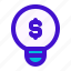 bulb, business, creative, finance, idea, light, money 