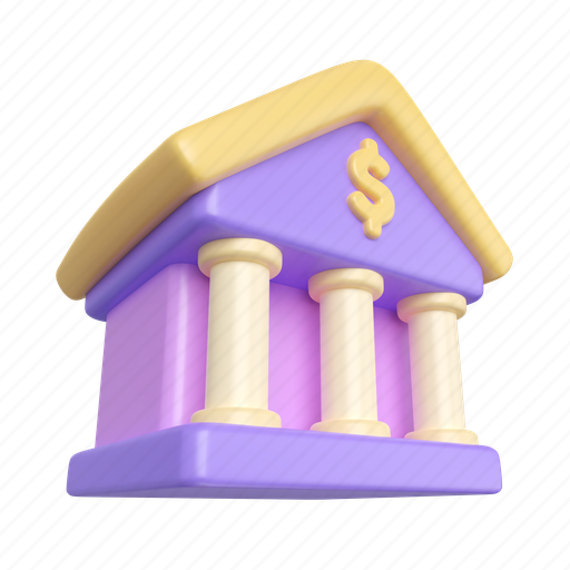 Business, finance, economy, financial, banking, bank, deposit 3D illustration - Download on Iconfinder