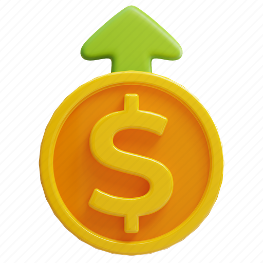 Coin, money, finance, investment 3D illustration - Download on Iconfinder