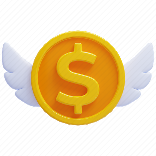 Money, finance, investment, coin 3D illustration - Download on Iconfinder