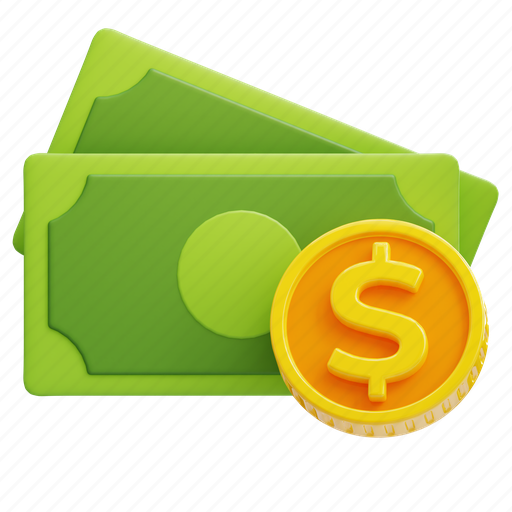 Money, coin, finance, investment, cash 3D illustration - Download on Iconfinder