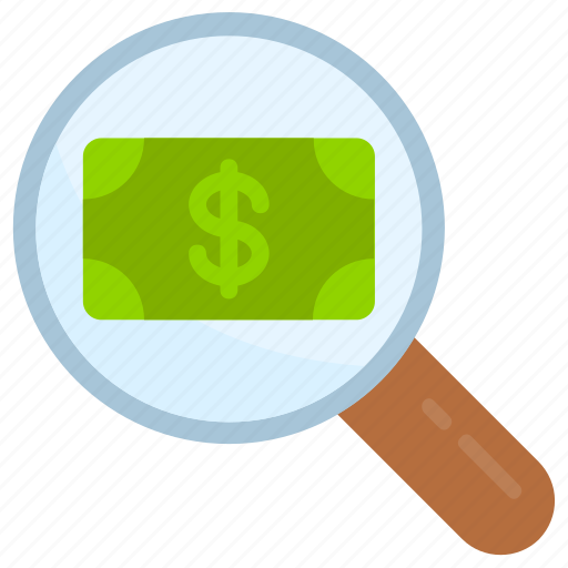 Dollar, find, magnifier, money, paid search, view, business icon - Download on Iconfinder