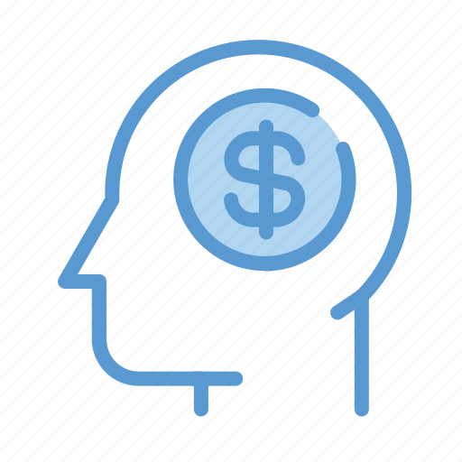 Head, think, thinking, mind, dollar, money, finance icon - Download on Iconfinder