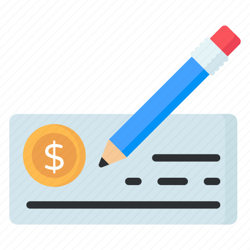 Cheque writing, checkbook, check signing, cheque, banking icon - Download on Iconfinder