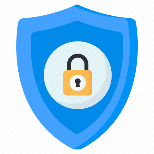 Cybersecuriy, protection, locked shield, security shield, buckler shield icon - Download on Iconfinder