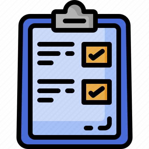 Checklist, list, task, check, conclusion, tasks, clipboard icon - Download on Iconfinder