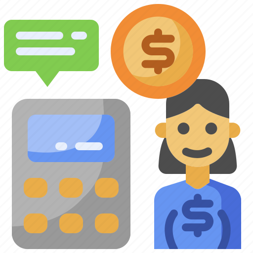 Accountant, accounting, calculator, bank, account, calculate, expenses icon - Download on Iconfinder