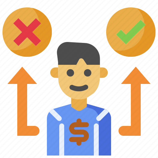 Decision, making, wrong, manager, right, businessman, people icon - Download on Iconfinder