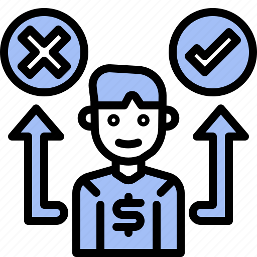 Decision, making, wrong, manager, right, businessman, people icon - Download on Iconfinder