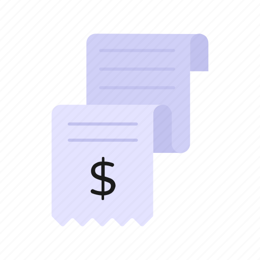 Invoice, bill, receipt, dollar icon - Download on Iconfinder