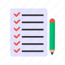 task, complete, list, checklist