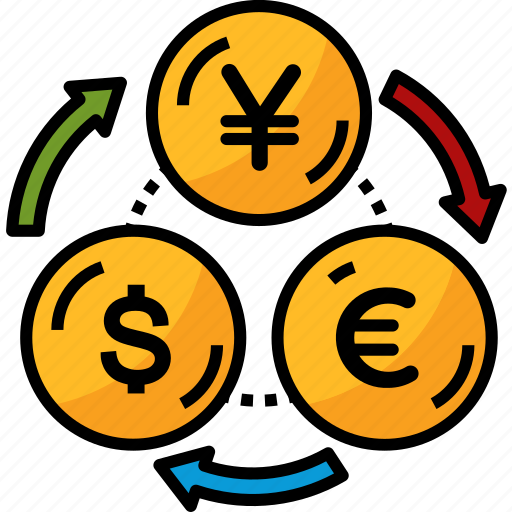 Currency, dollar, euro, yuan, exchange, rate, money icon - Download on Iconfinder