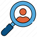 search person, search profile, headhunting, find user, user analysis