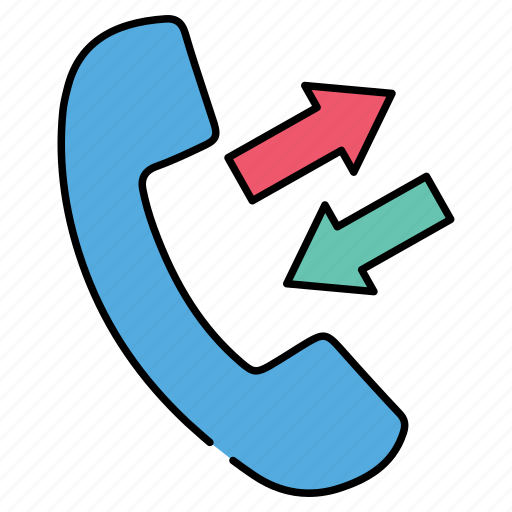 Call diversion, call transfer, call exchange, incoming call, telecommunication icon - Download on Iconfinder