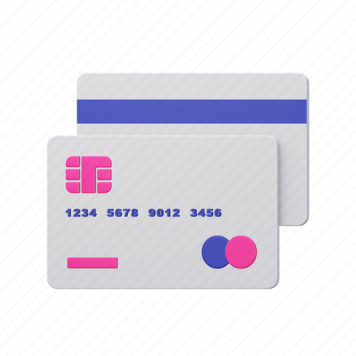 Credit, card, debit, atm, payment 3D illustration - Download on Iconfinder