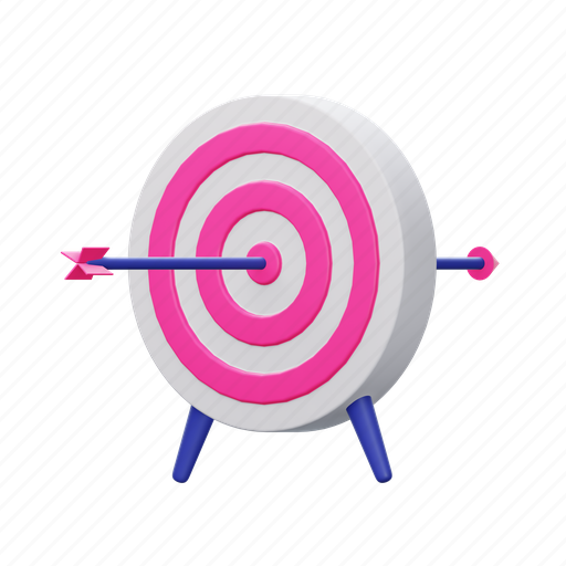 Dartboard, target, goal, aim, focus 3D illustration - Download on Iconfinder