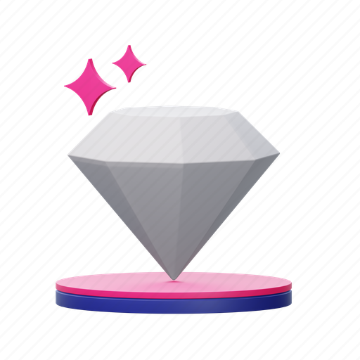 Diamond, gem, jewelry, jewel, stone, ring 3D illustration - Download on Iconfinder