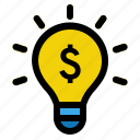 finance, idea, business, bulb