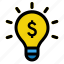 finance, idea, business, bulb 