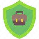 shield, work, insurance, safe, safety, briefcase