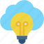 solution, idea, create, cloud, marketing, light, bulb 