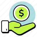 revenue, donation, payment, investment, hand